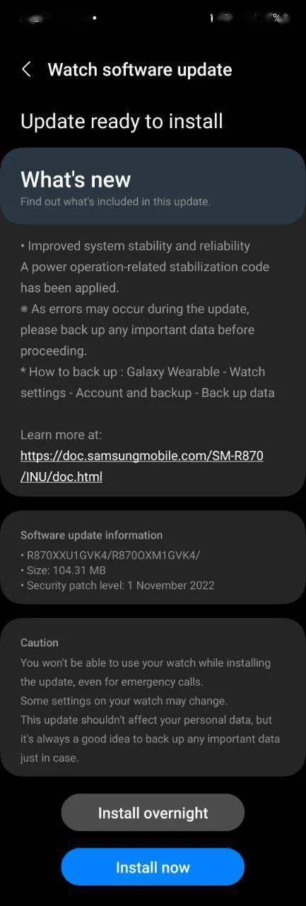 华为手机变砖无法开机
:三星向印度 Galaxy Watch 4 用户发布更新：修复变砖问题